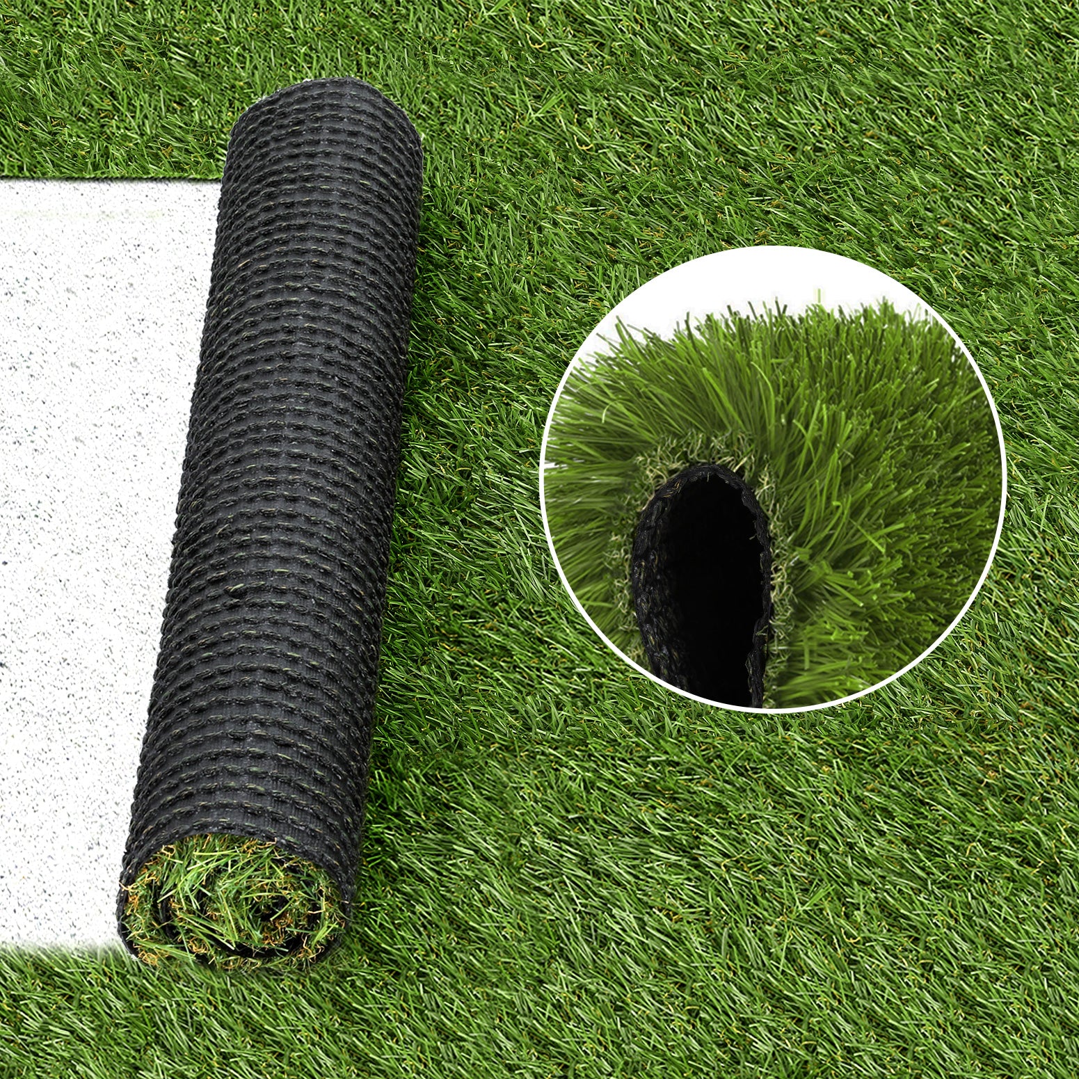 Primeturf Artificial Grass 30mm 2mx5m 20SQM Synthetic Fake Lawn Turf Plastic Plant 4-coloured