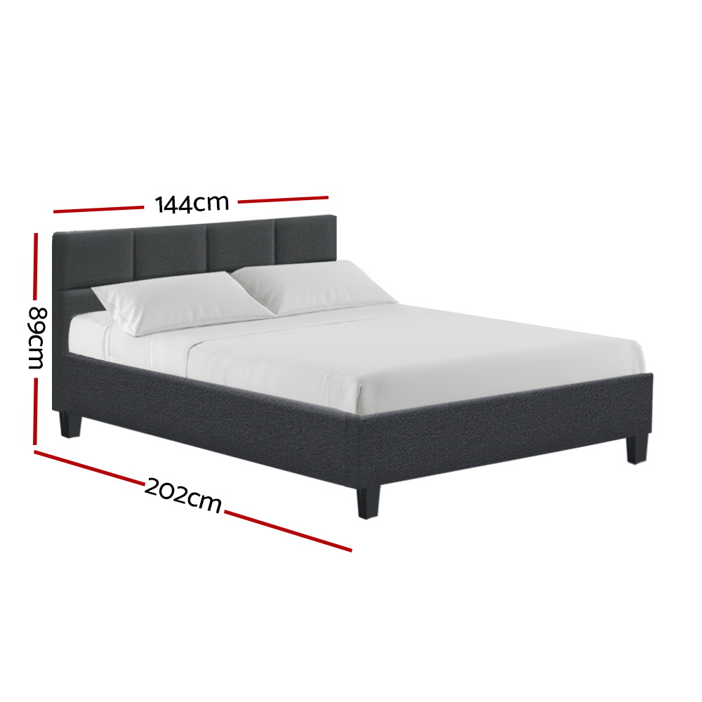 Artiss Bed Frame Double Size Charcoal TINO