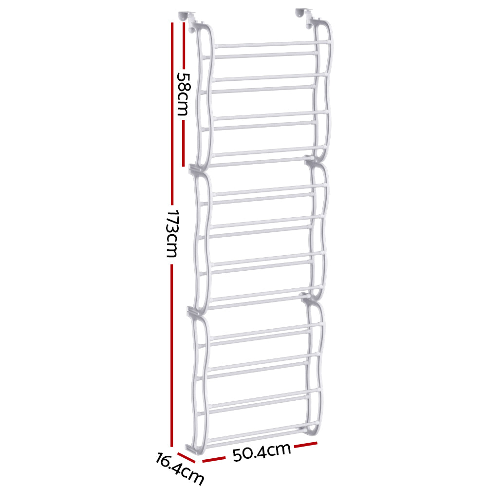 Artiss 12 Tier Shoe Rack Hanging Over Door Organiser 24 Pairs Eric