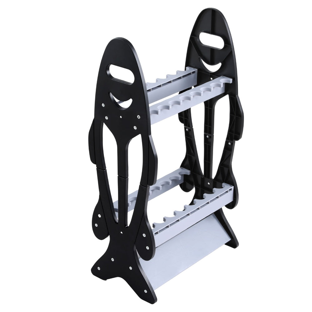 Seamanship Fishing Rod Holder 16 Storage Rack Fishing Pole Stand Garage Organizer