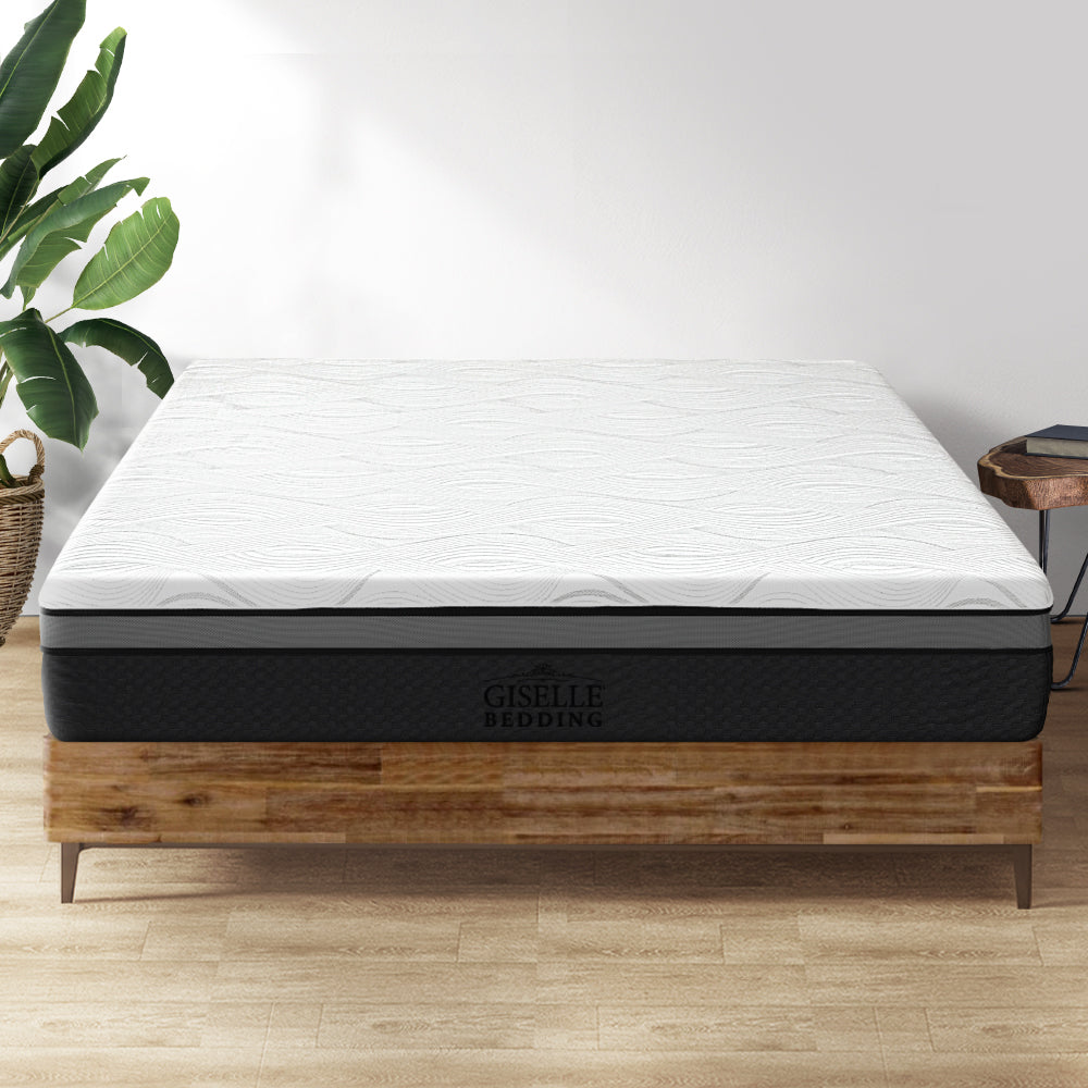 Giselle Bedding Memory Foam Mattress Bed Cool Gel Non Spring 25cm King Single Medium Firm