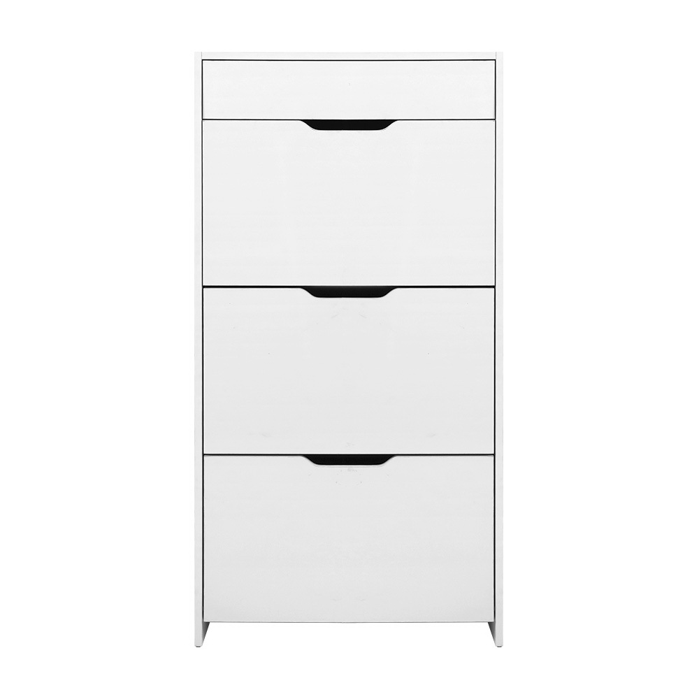 Artiss Shoe Rack Cabinet 24 Pairs White Luna