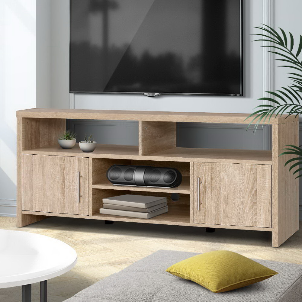 Artiss TV Cabinet Entertainment Unit 140cm Oak Ken