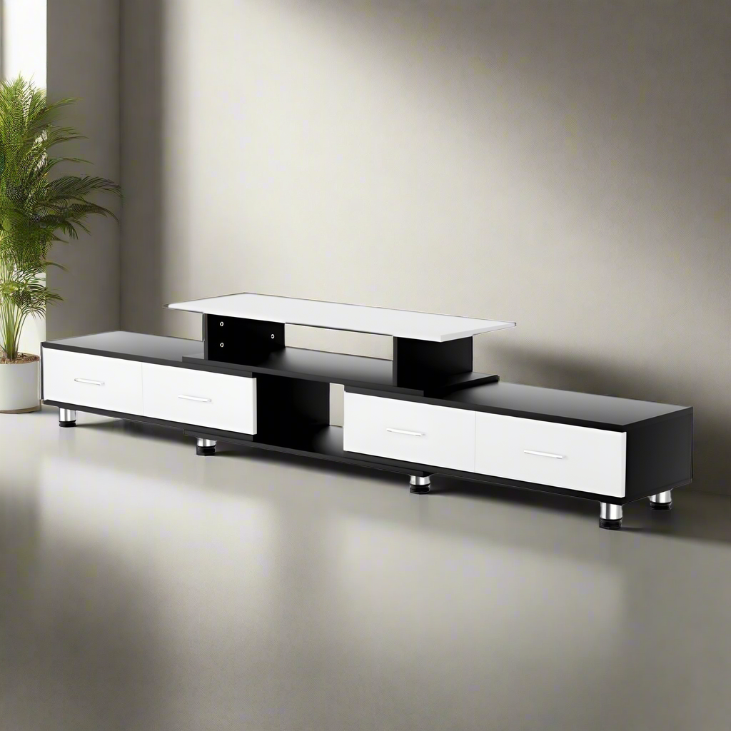 Artiss TV Cabinet Entertainment Unit Extendable 160CM To 220CM