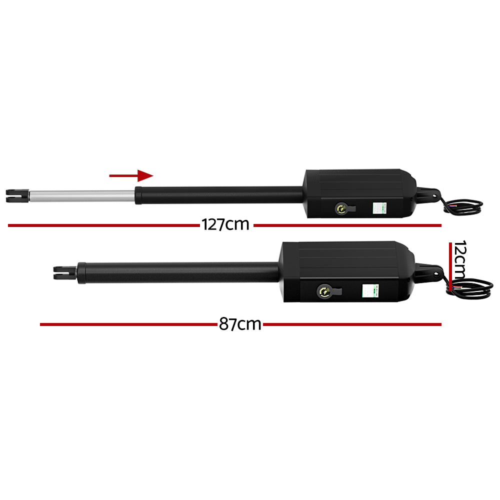 LockMaster Dual Swing Gate Opener Automatic Solar Power 10W 600KG 10M