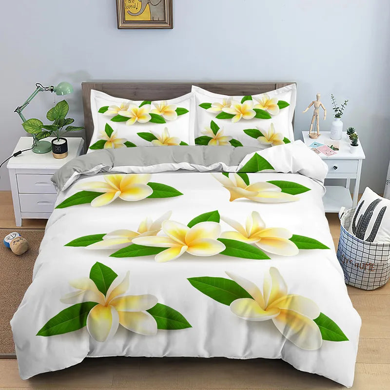 Frangipani Dreams Quilt Cover Set