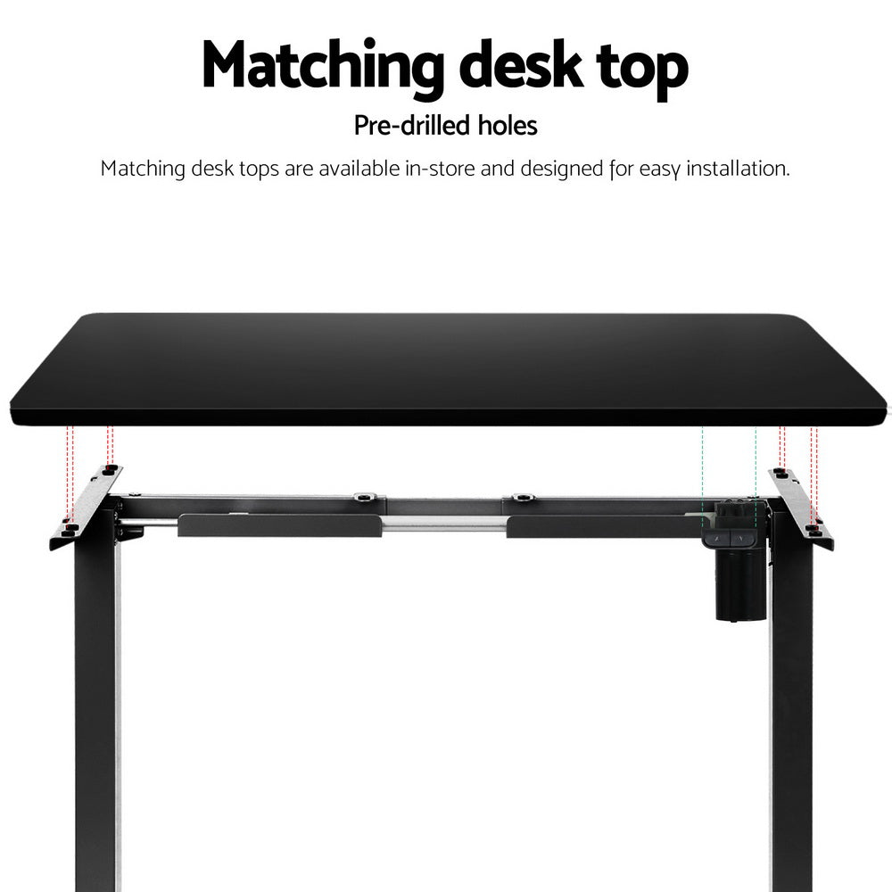 Artiss Standing Desk Frame Only Motorised Black