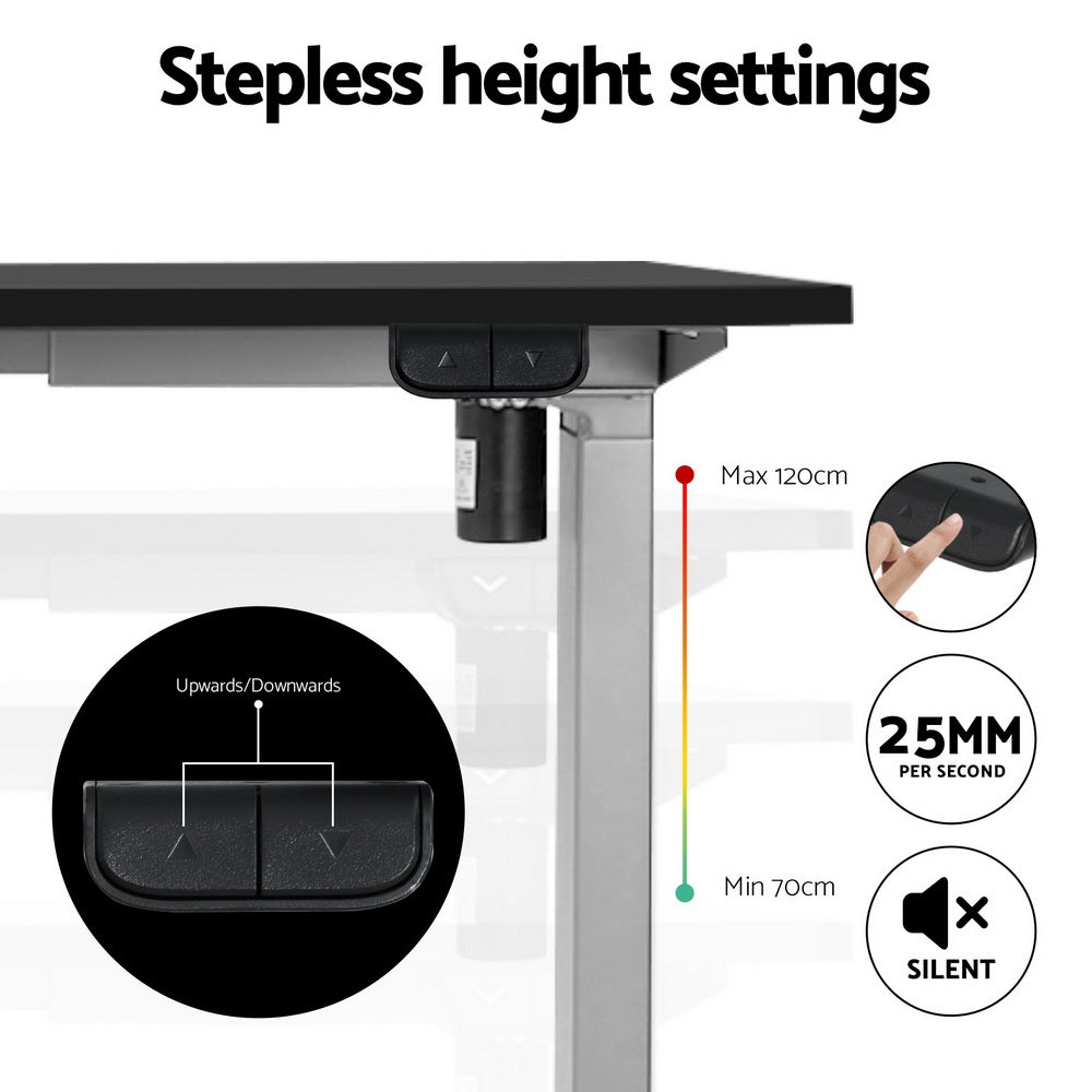 Artiss Standing Desk Frame Only Motorised Grey