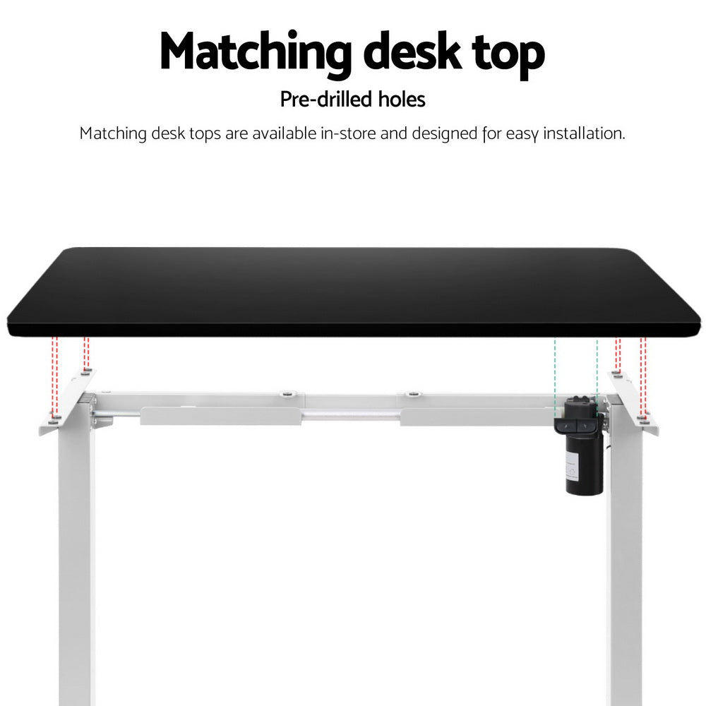 Artiss Standing Desk Frame Only Motorised White