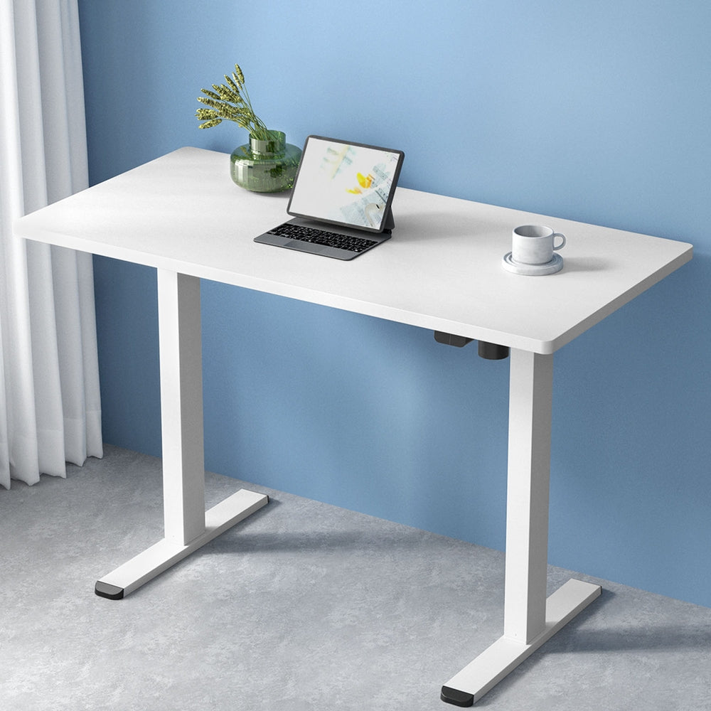 Artiss Standing Desk Motorised Sit Stand Desks White 120CM