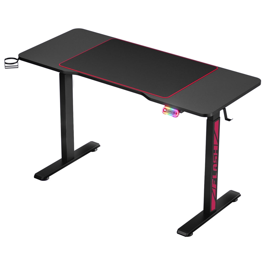 Artiss Standing Desk Motorised Gaming Desks Black 140CM