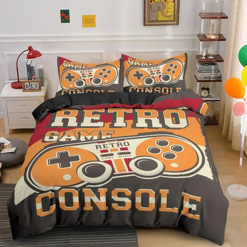 Retro Game Console Quilt Cover Set