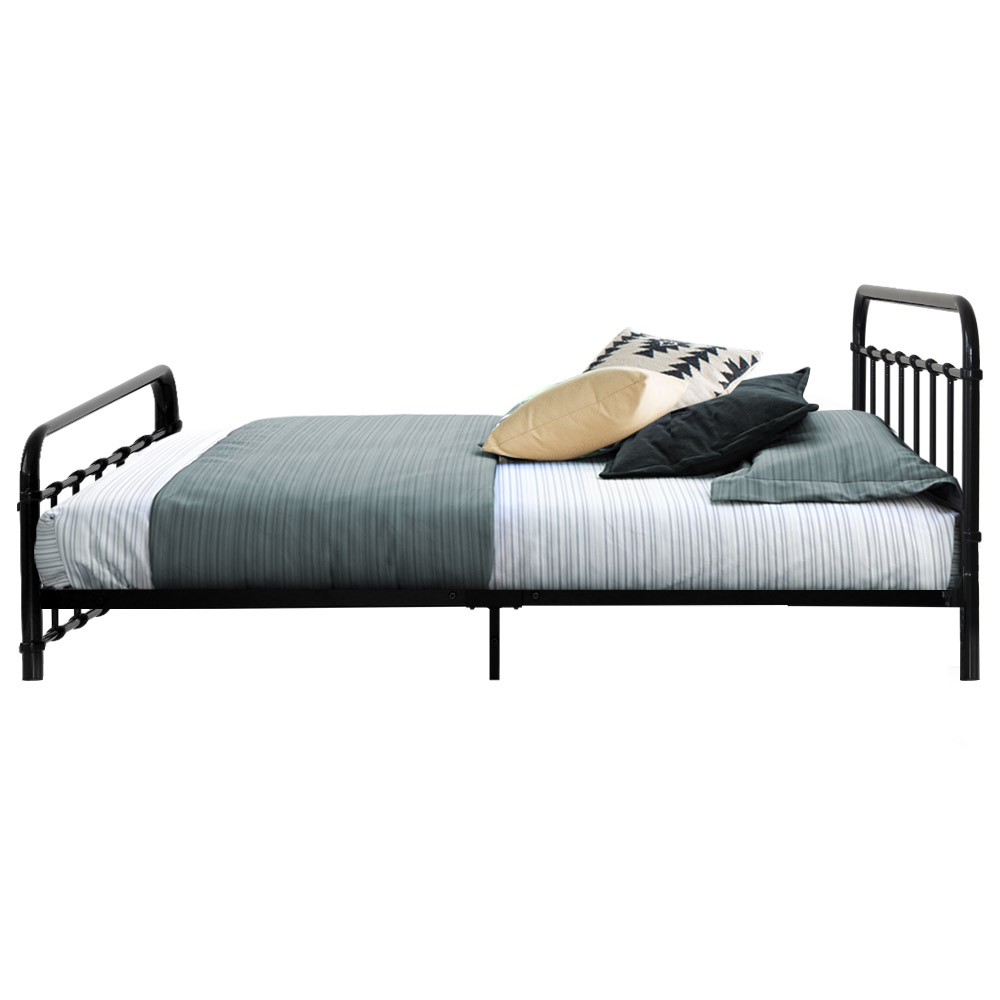 Artiss Bed Frame Metal Frames LEO - Single (Black)