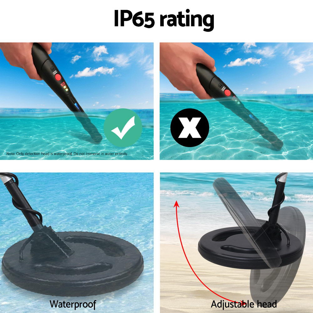 Metal Detector 220MM Deep Sensitive Waterproof Pinpointer Treasure Hunter