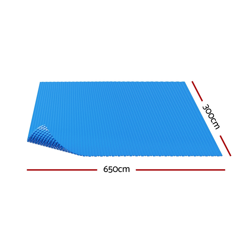 Aquabuddy Pool Cover 600 Micron 6.5x3m Swimming Pool Solar Blanket Blue