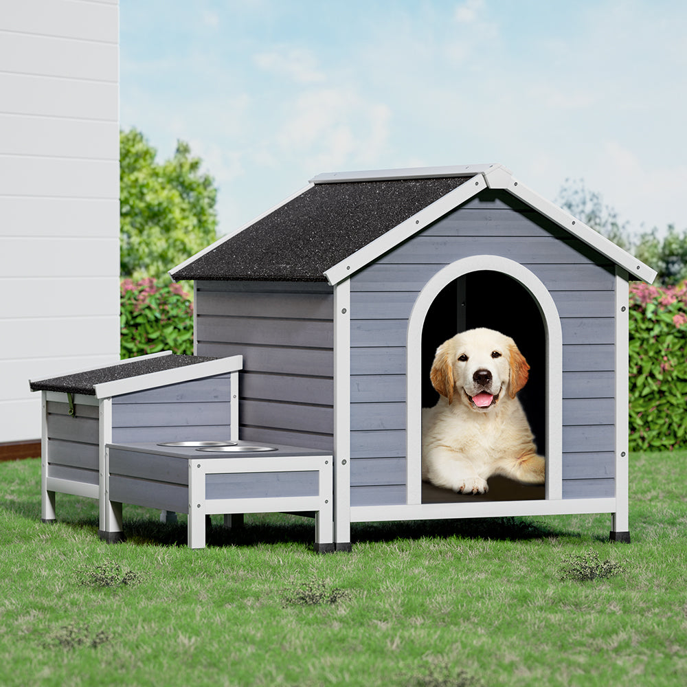 i.Pet Dog Kennel House Large Wooden Outdoor Pet Kennels Indoor Puppy Cabin