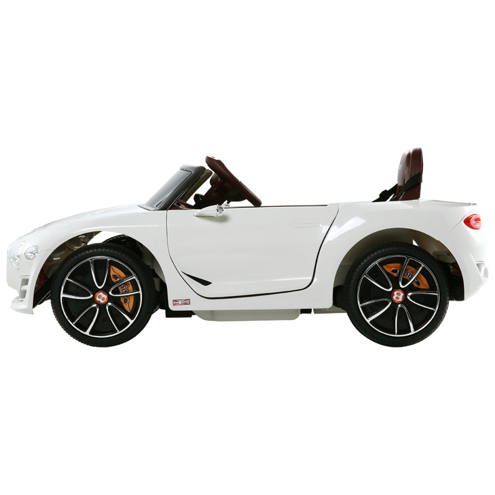 Kids Electric Ride On Car Bentley Licensed EXP12 Toy Cars Remote 12V White