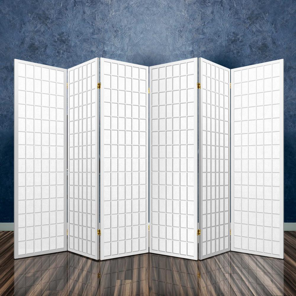 Artiss 6 Panel Room Divider Screen 261x179cm White