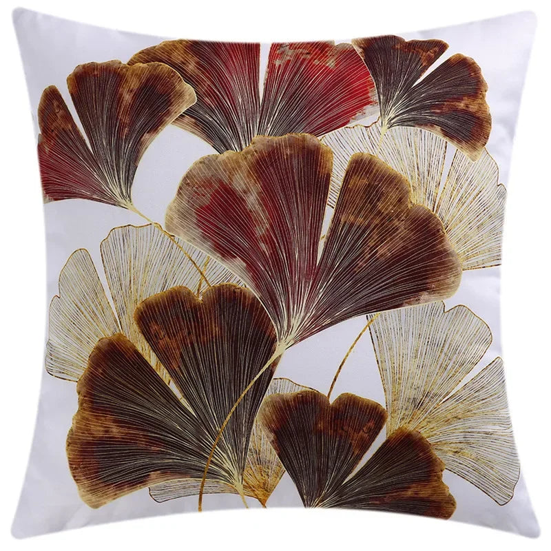 Vibrant Ginkgo Leaves Cushion Covers