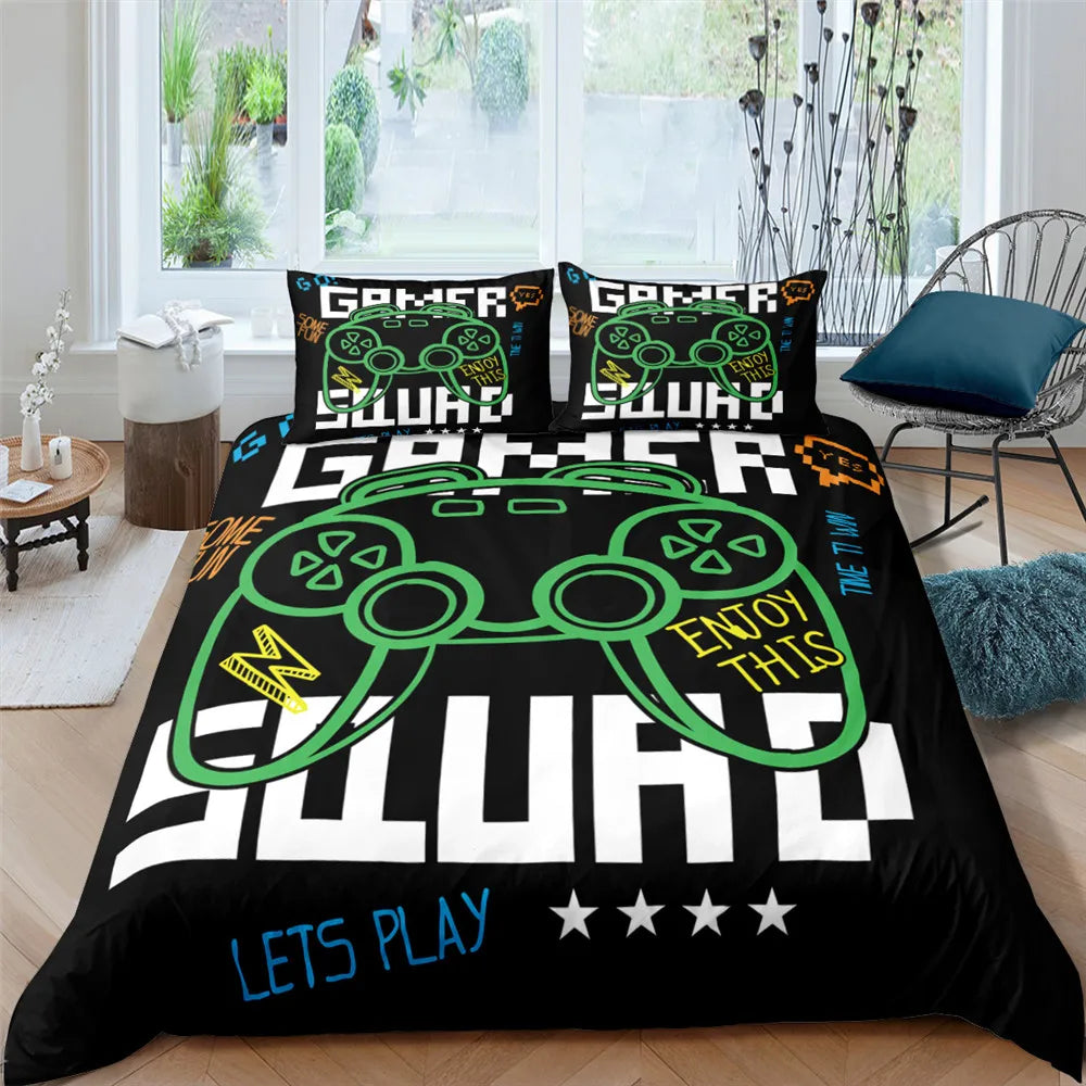 Gamer Squad quilt cover set