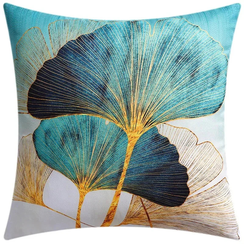 Vibrant Ginkgo Leaves Cushion Covers