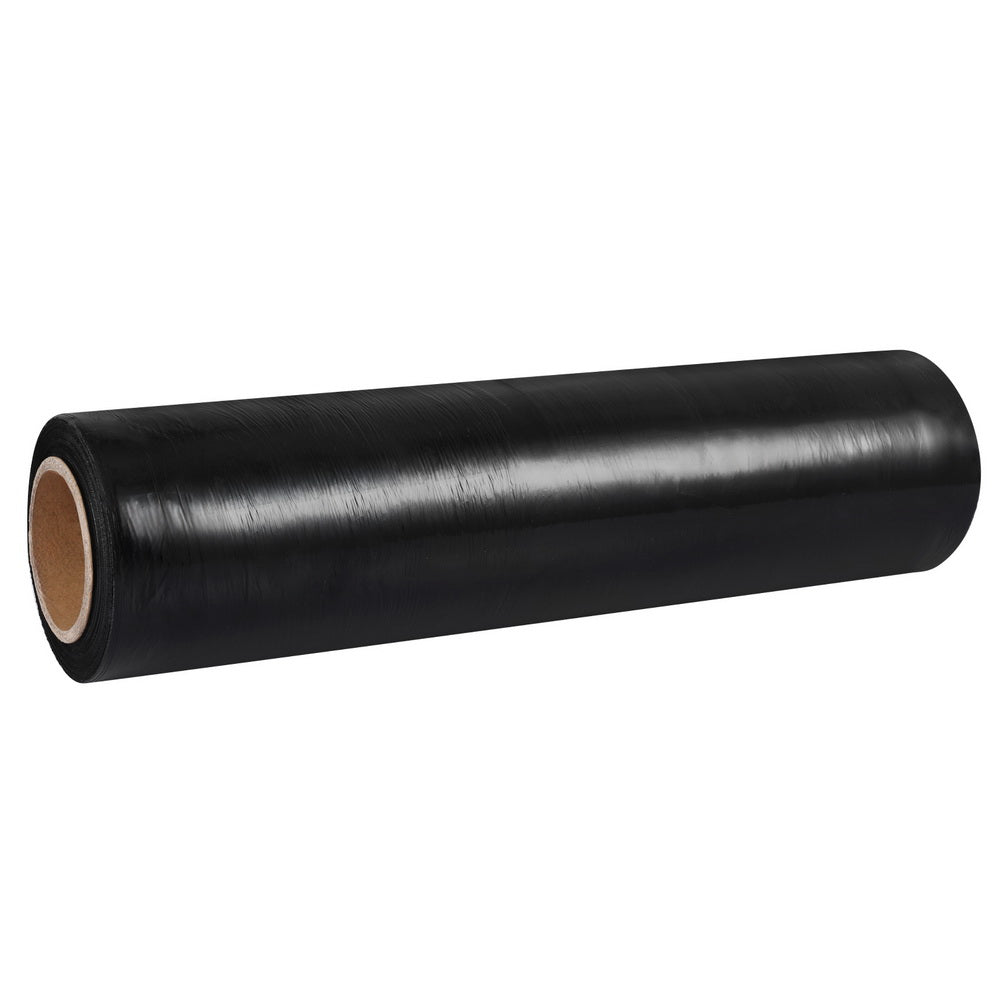 500mm x 400m Stretch Film Pallet Shrink Wrap 8 Rolls Package Use Plastic Black