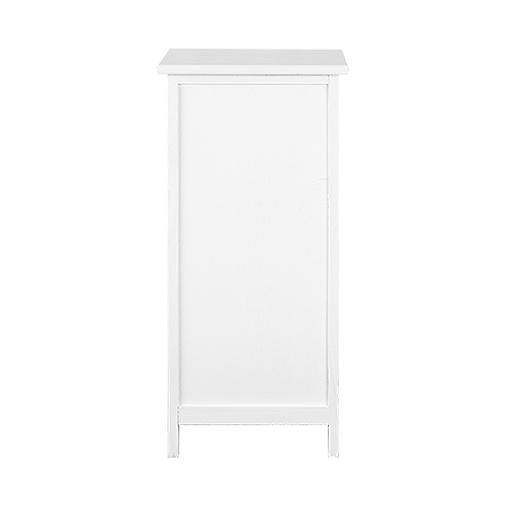 Artiss Bedside Table Bathroom Storage Cabinet 3 Drawers White