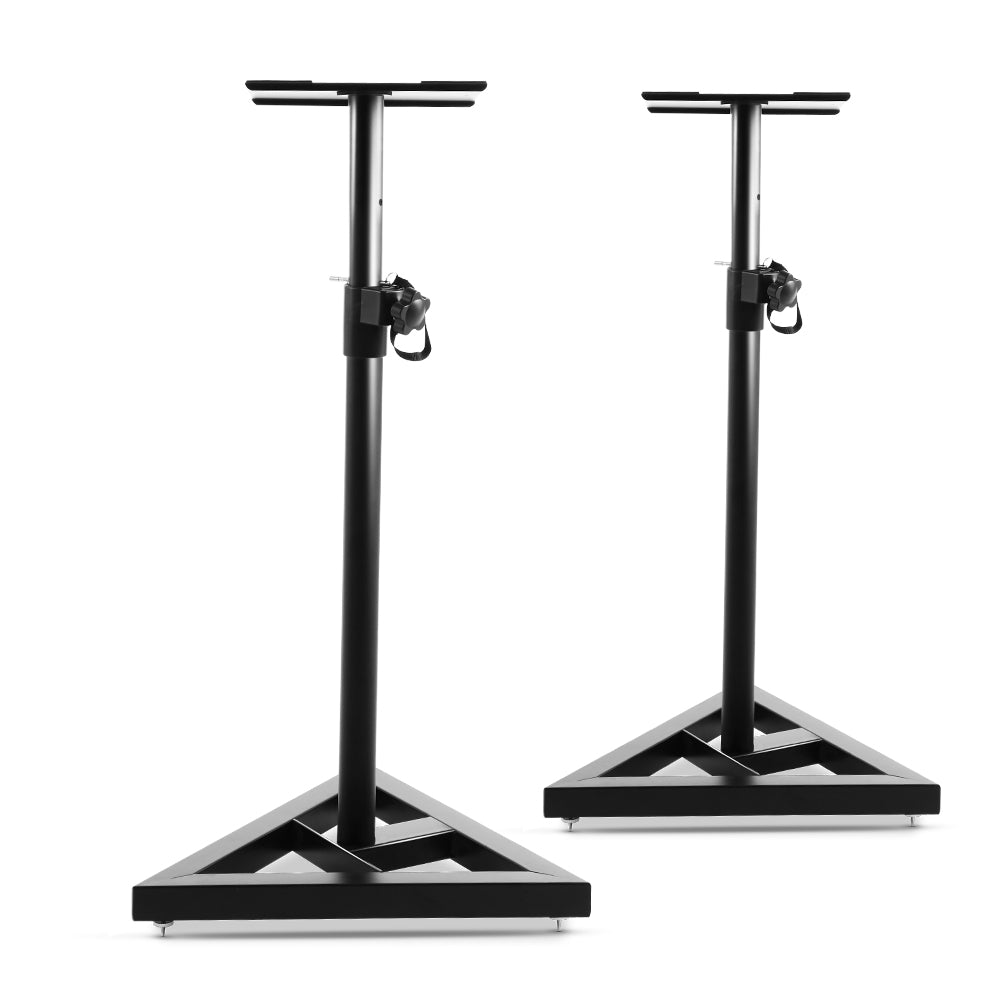 Alpha Speaker Stand 67-120cm Adjustable Height Surround Sound Studio Home 2pcs