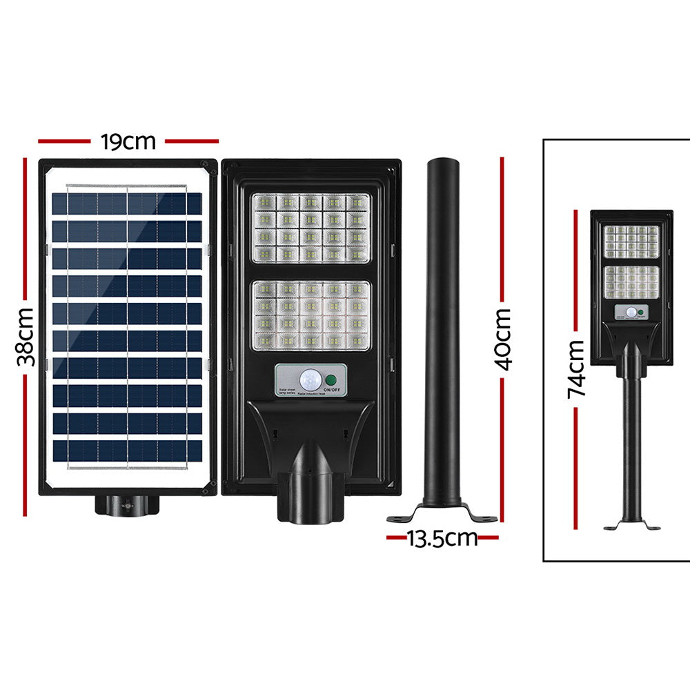 Leier 160 LED Solar Street Light Flood Motion Sensor Remote