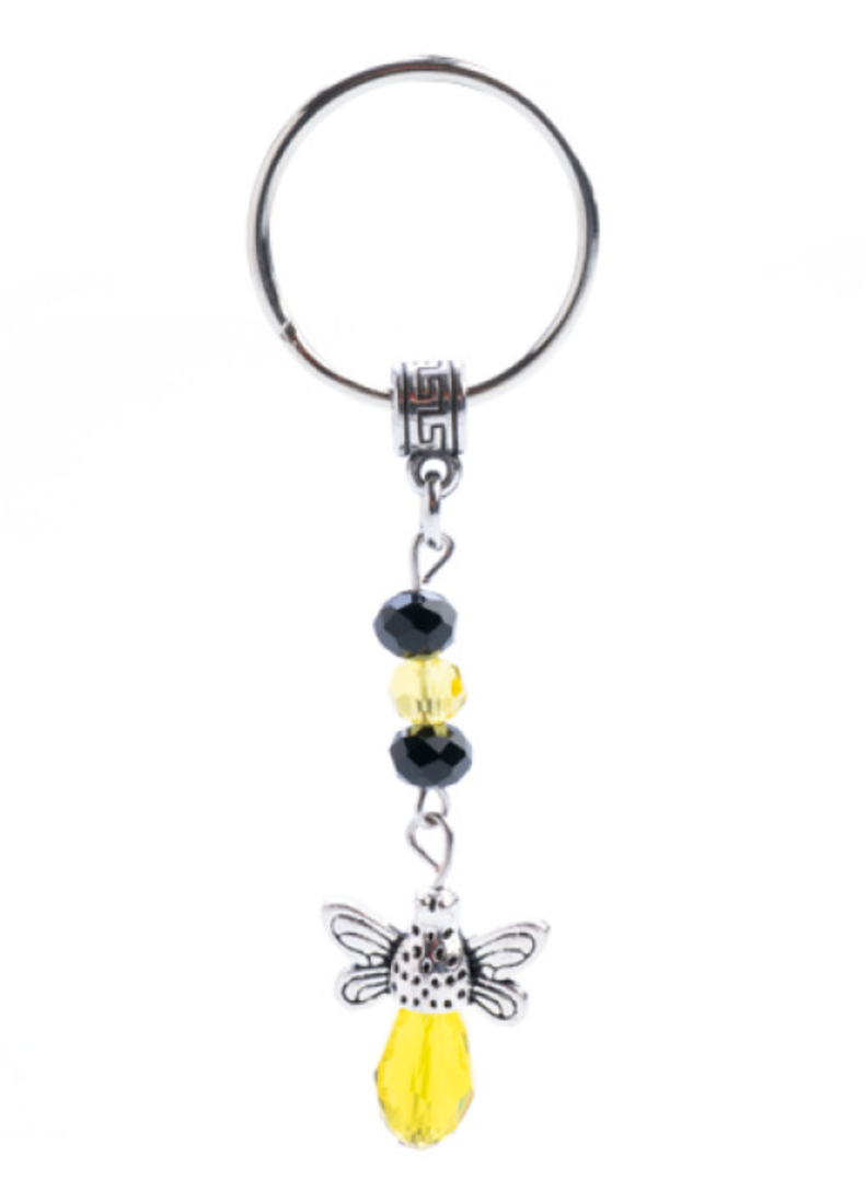 Keychain Crystal Bee (SINGLE ITEM)