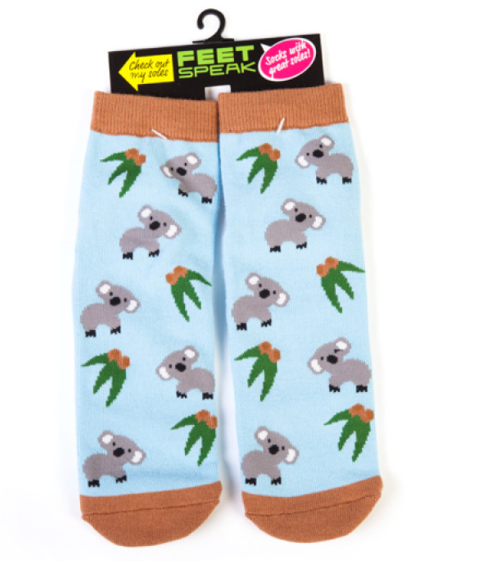 Koala Feet Speak Socks