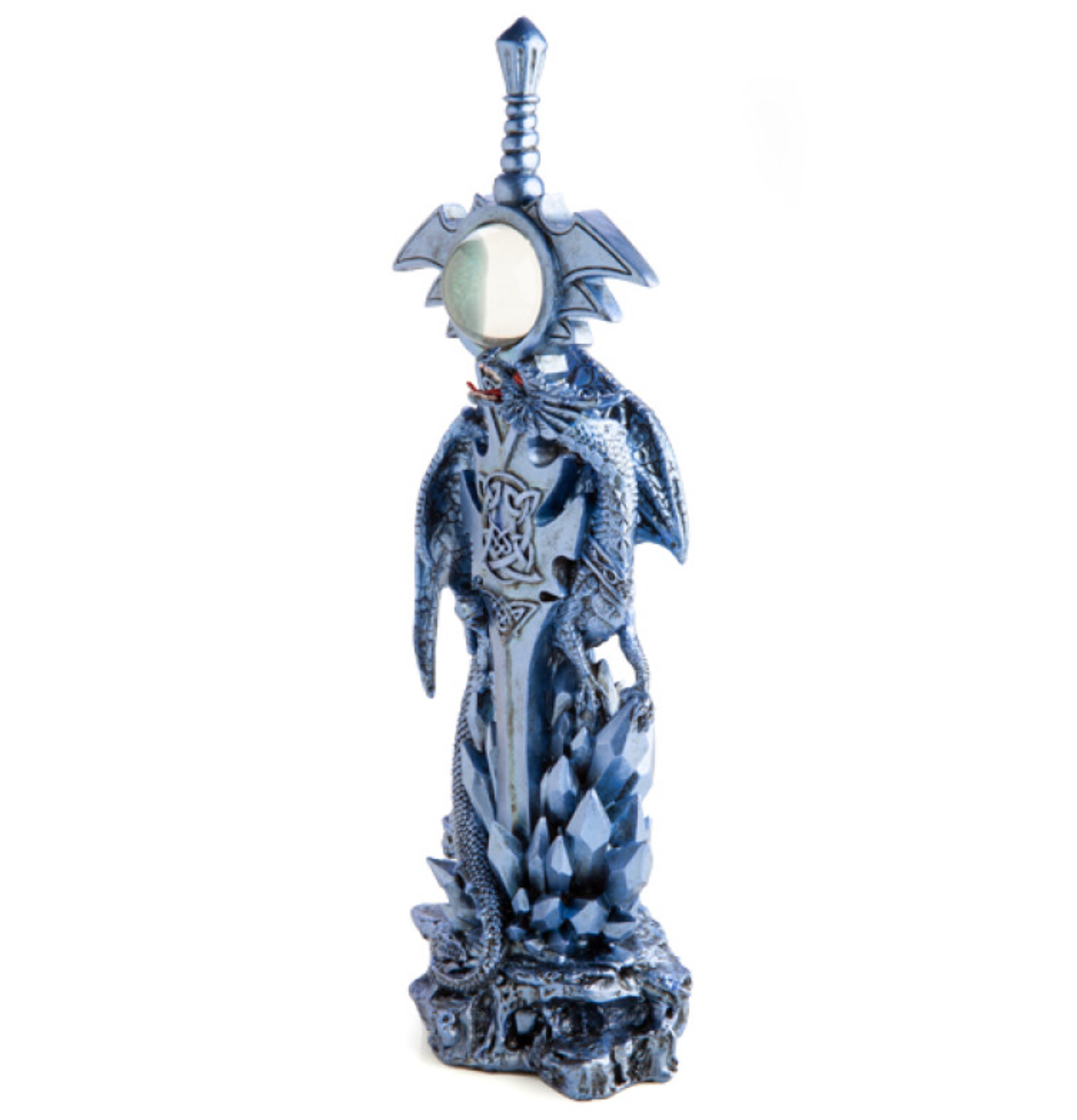 Ice Dragon on Sword Figurine