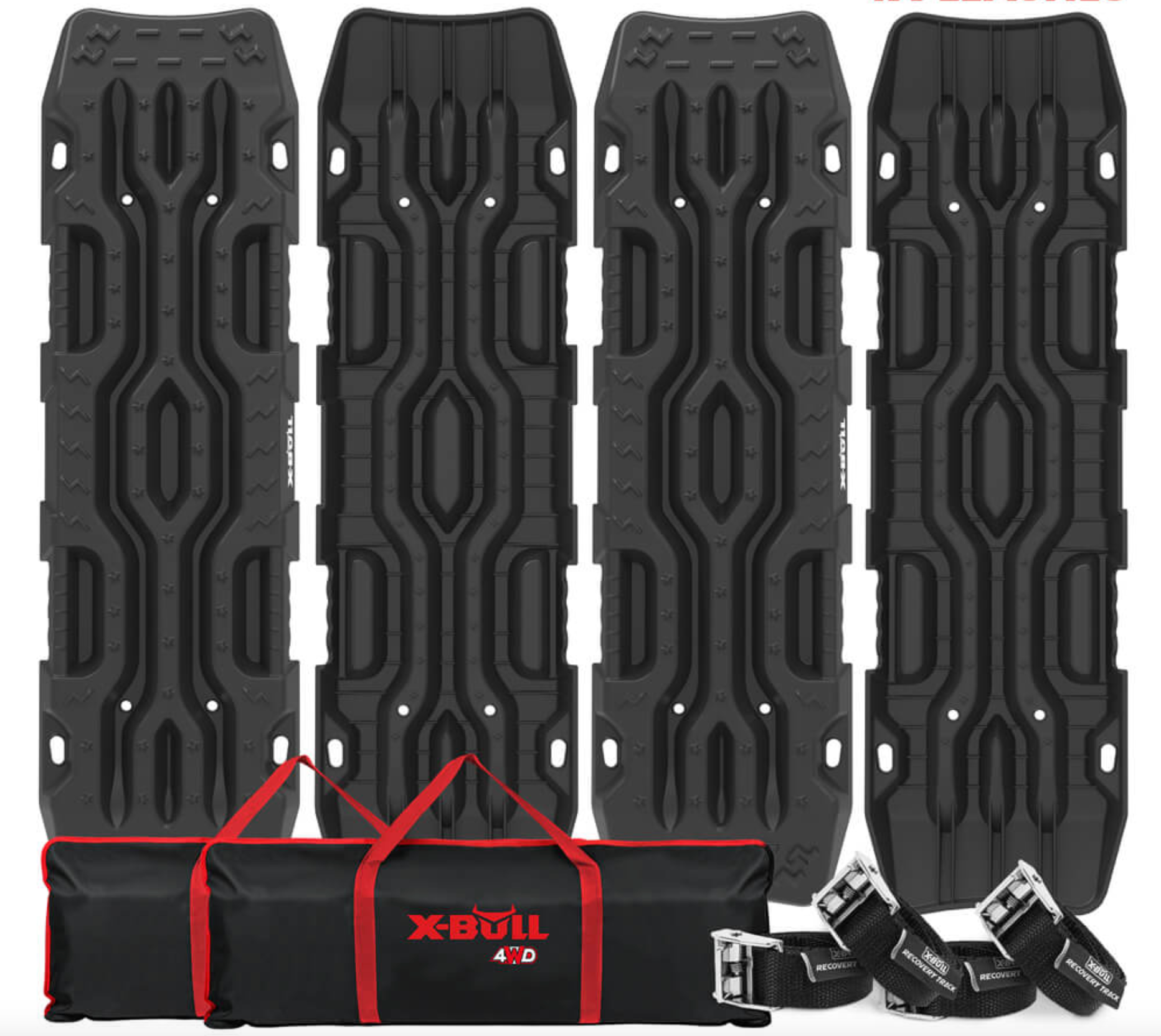 X-BULL Recovery Tracks Boards 4PCS 12T Sand Snow Mud tracks 4WD Car Truck RISEUP