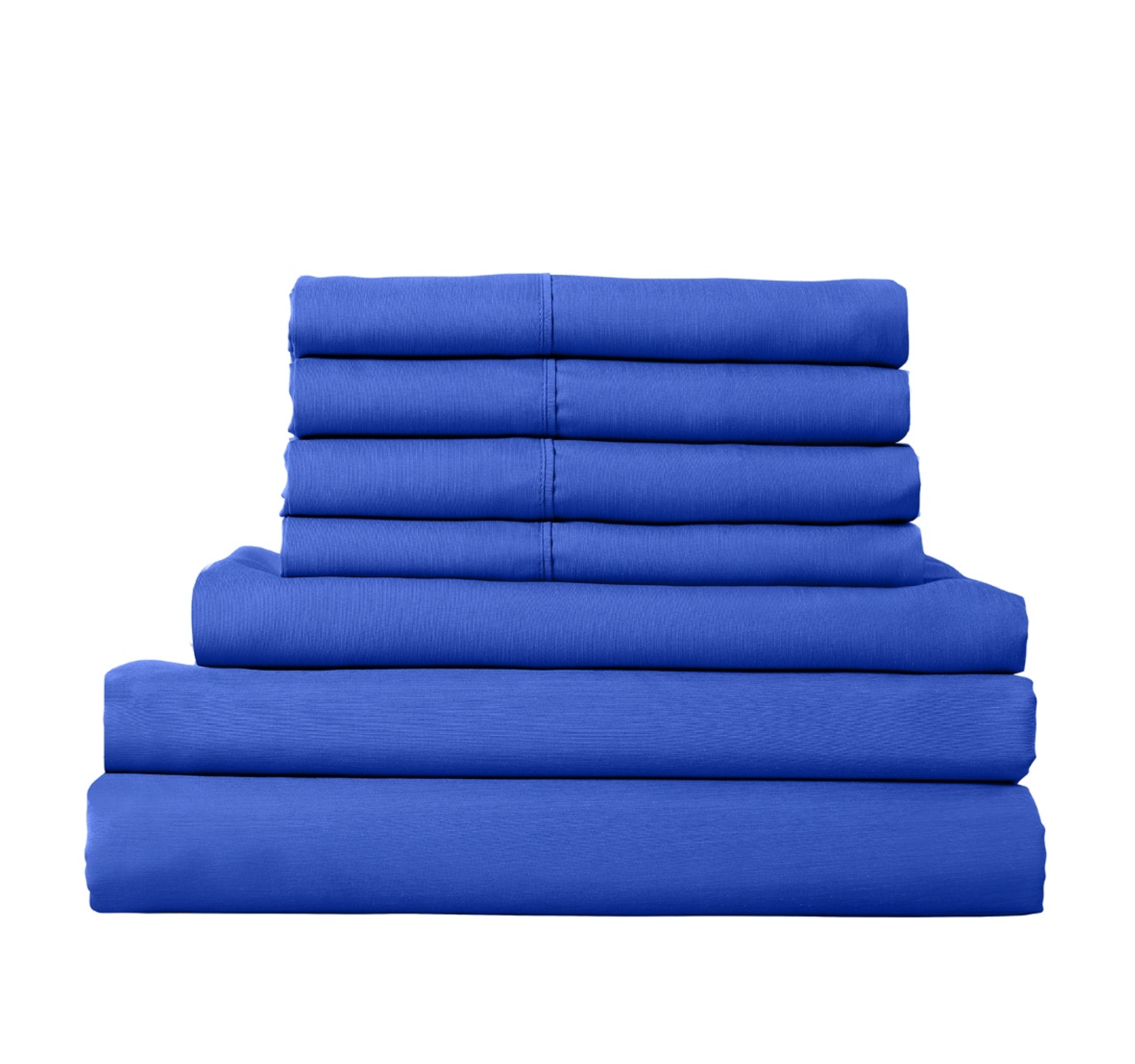 Royal Comfort 2000TC 6 Piece Bamboo Sheet & Quilt Cover Set Cooling Breathable - Double - Royal Blue