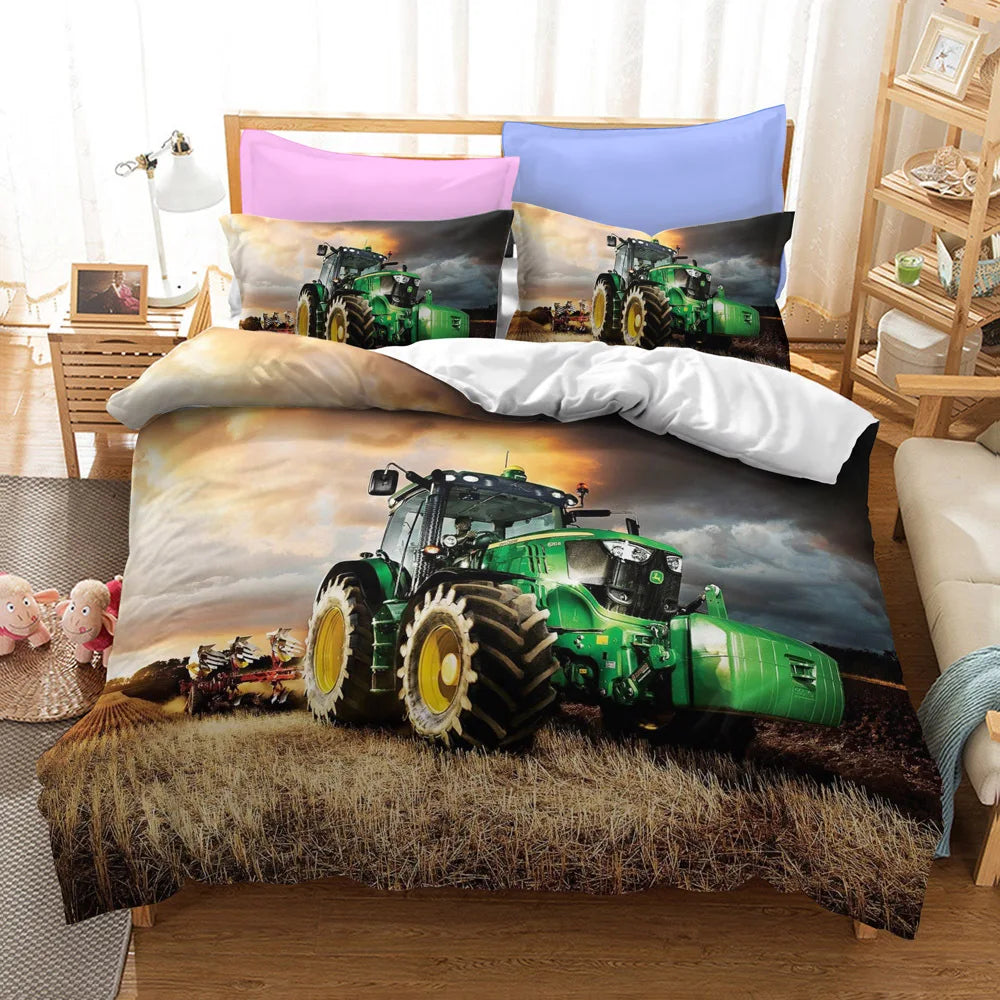 Tractor Quilt Cover Set