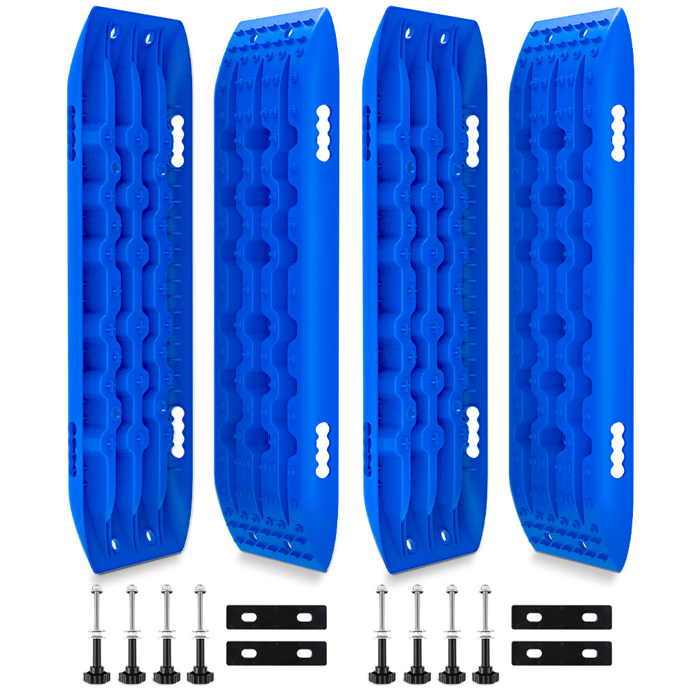 X-BULL 4X4 Recovery tracks 10T 2 Pairs/ Sand tracks/ Mud tracks/ Mounting Bolts Pins Gen 2.0 -Blue