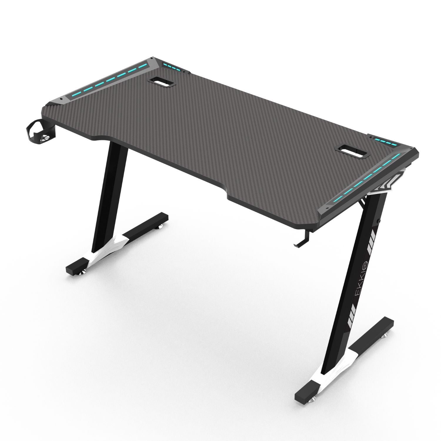 EKKIO RGB Gaming Desk Z Shape Black 120cm