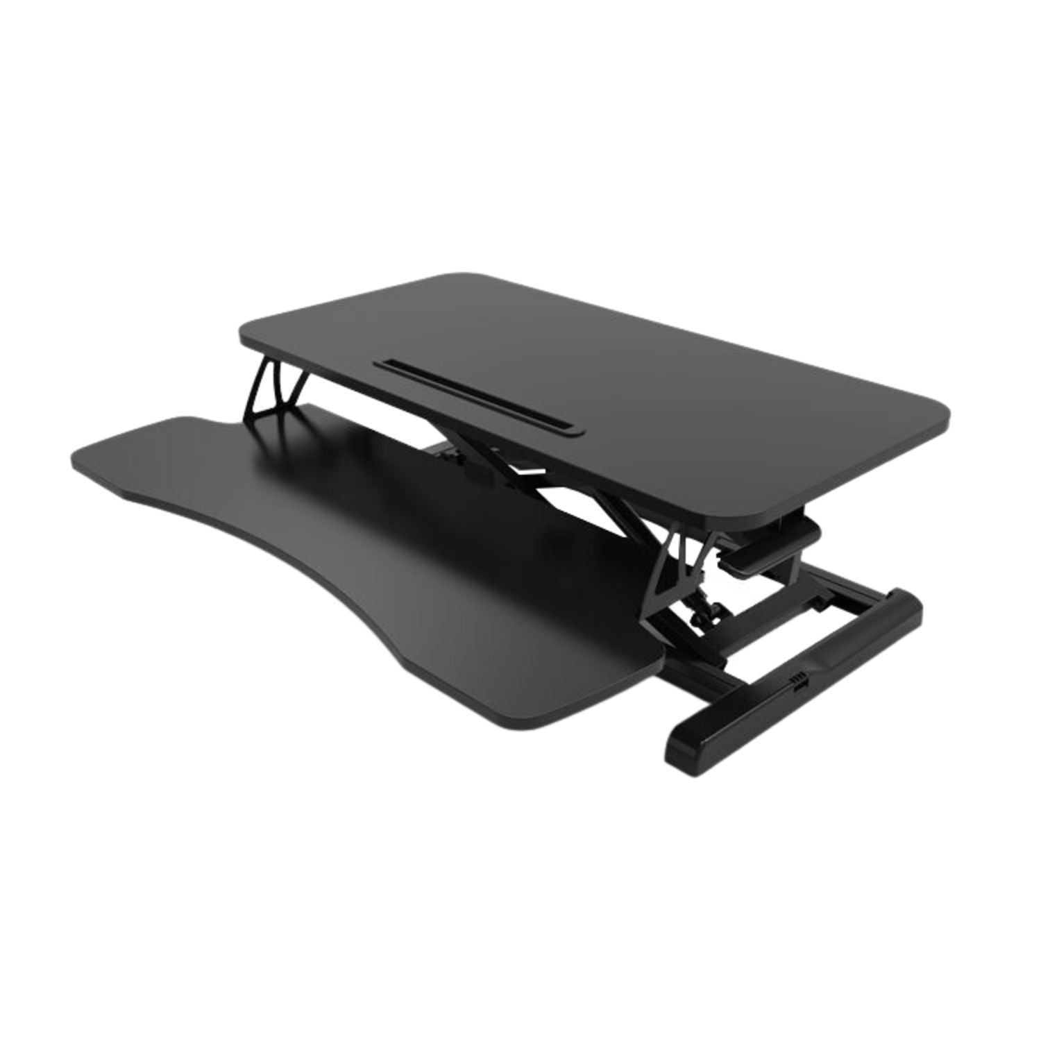 EKKIO Adjustable Standing Desk Riser with Gas Spring (Black)