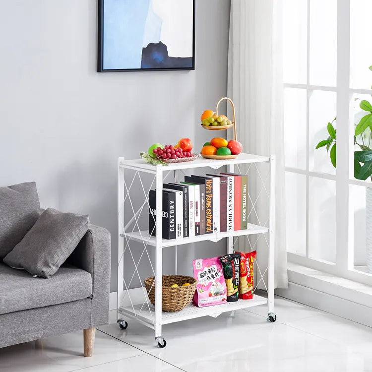 EKKIO Foldable Storage Shelf 3 Tier (White)