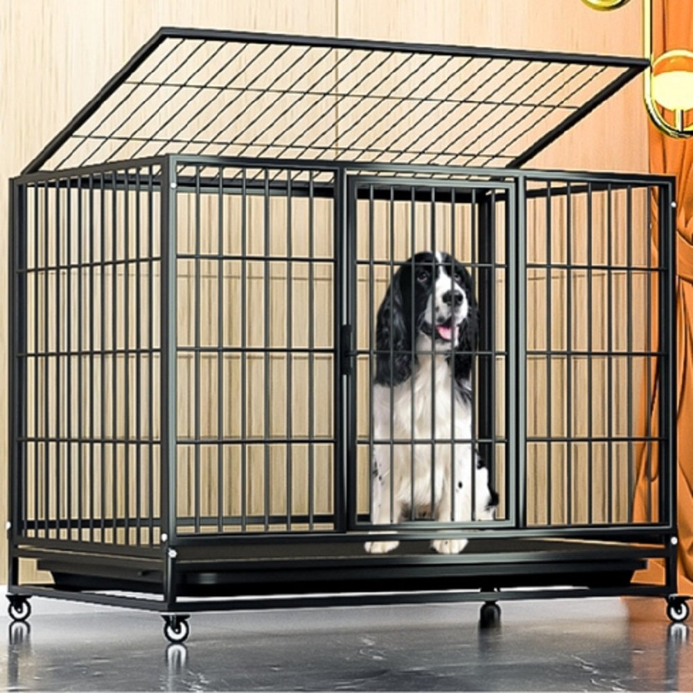 Floofi Dog Cage 32" (with wheels)