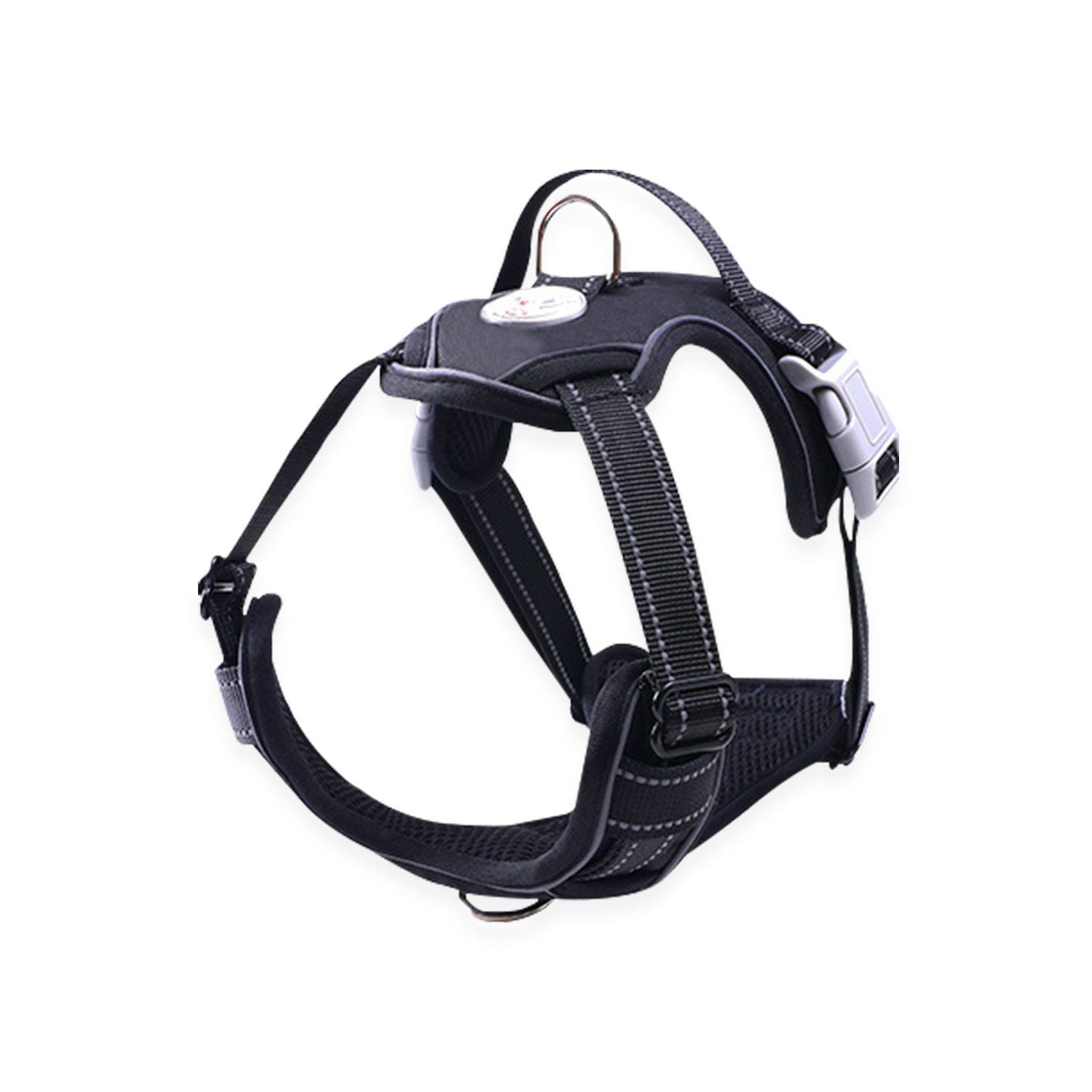 FLOOFI Dog Harness Vest L Size (Black)