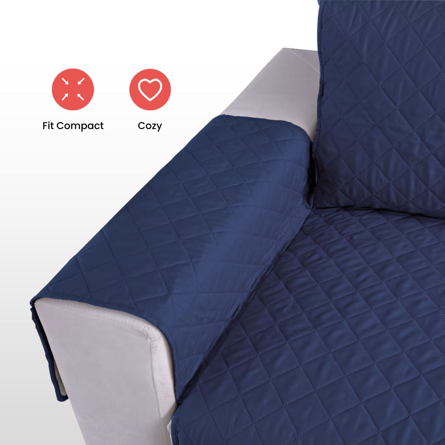 FLOOFI Pet Sofa Cover 2 Seat (Blue)