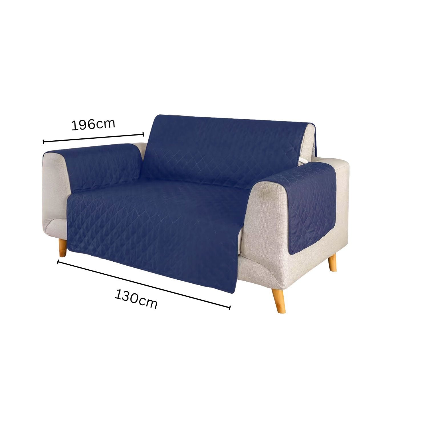 FLOOFI Pet Sofa Cover 2 Seat (Blue)