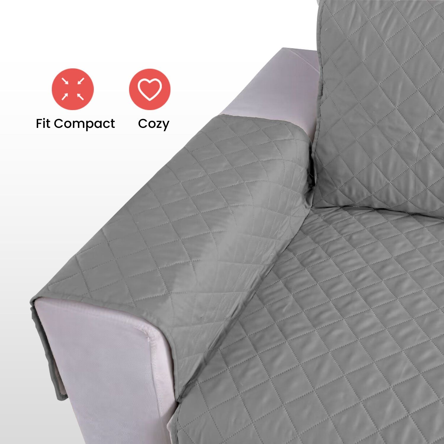 FLOOFI Pet Sofa Cover 1 Seat (Grey)