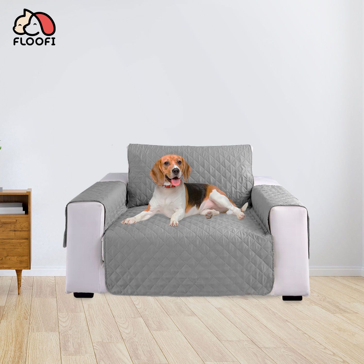 FLOOFI Pet Sofa Cover 1 Seat (Grey)