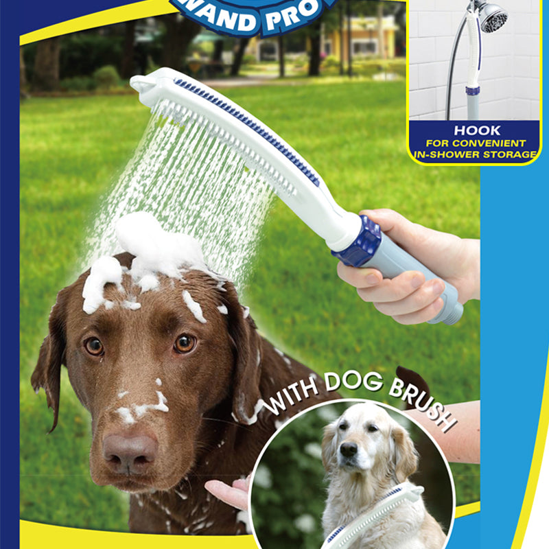 YES4PETS Pet Bathing Massage Shower Head Spray with Brush