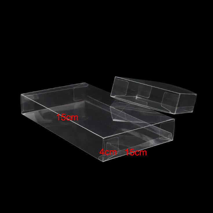 100 Pack of 15*15*4cm Clear PVC Plastic Packaging Boxes