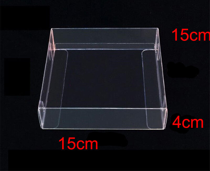 100 Pack of 15*15*4cm Clear PVC Plastic Packaging Boxes