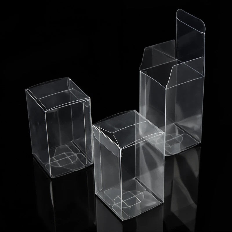 100 Pack of 5x8cm Clear PVC Plastic Packaging Small Boxes