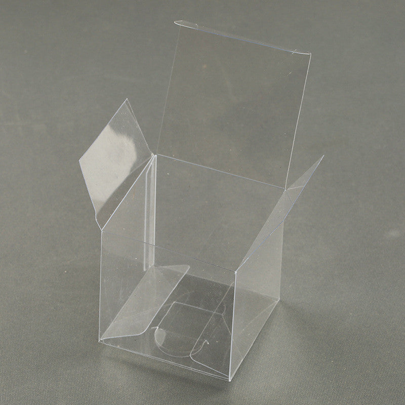 100 Pack of 8x8x10cm Clear PVC Plastic Packaging Small Boxes